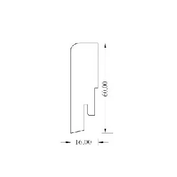 ДЕРЕВЯННЫЙ ПЛИНТУС ЯСЕНЬ ЛАКИРОВАННЫЙ 60x16x2500 мм картинки